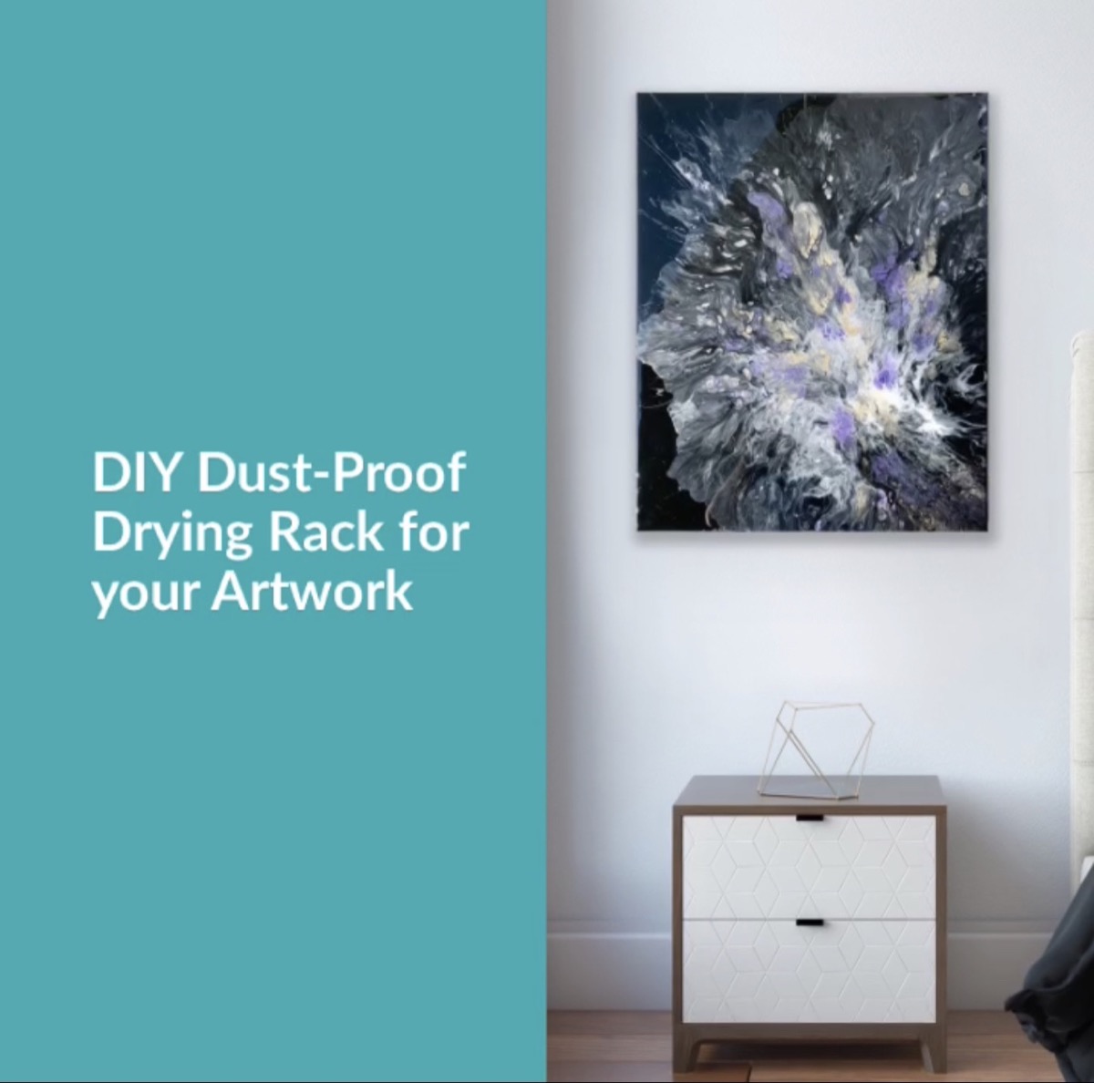 Affordable Art Drying Rack DIY 
