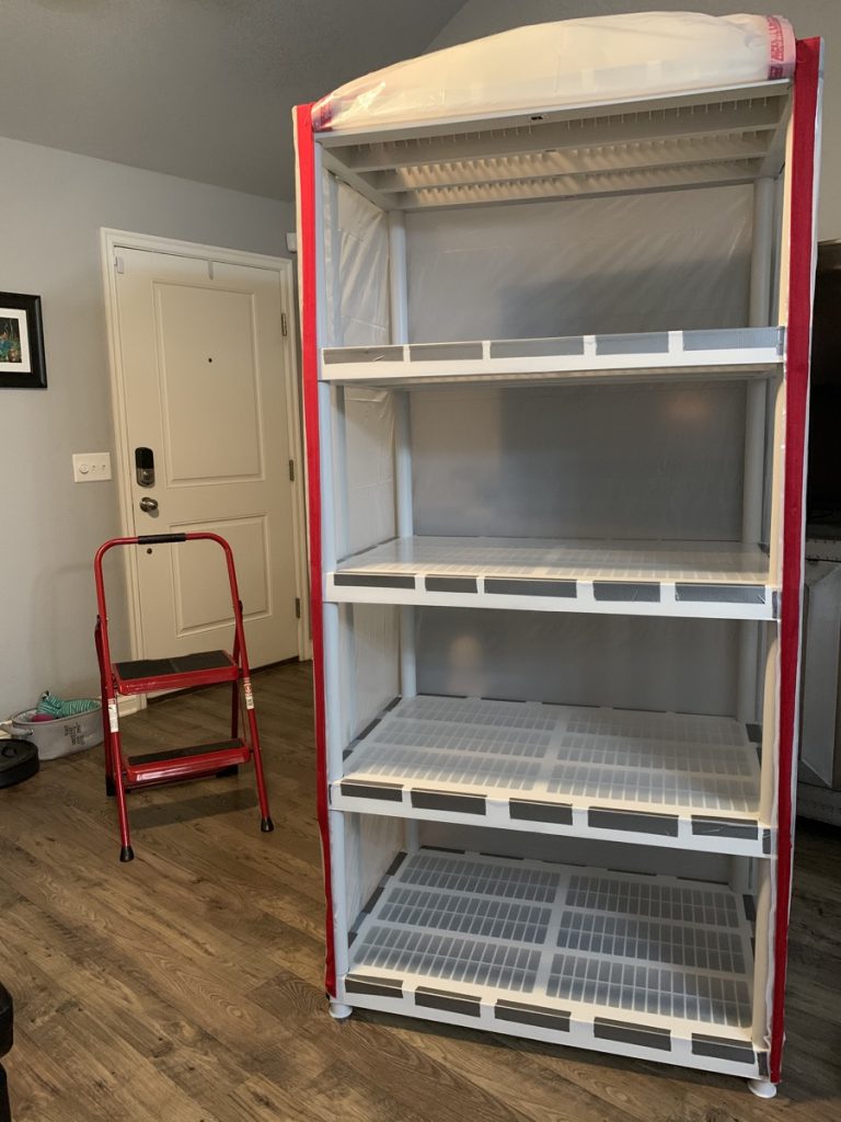 DIY DustProof Shelving for Drying Art Chloe Gee